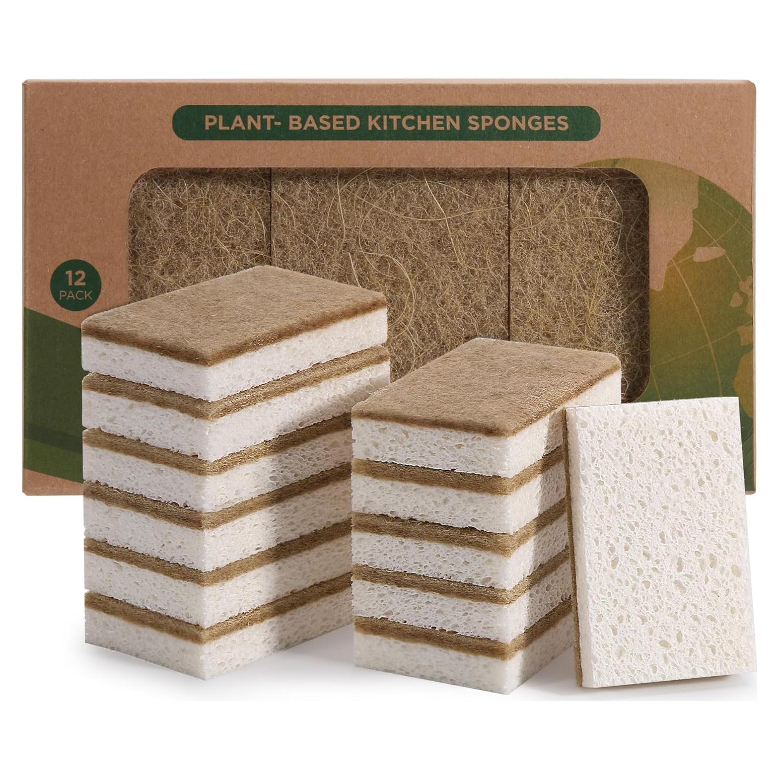 Esponjas Naturales Ecológicas Hasumcol 12 Pcs - Biodegradables
