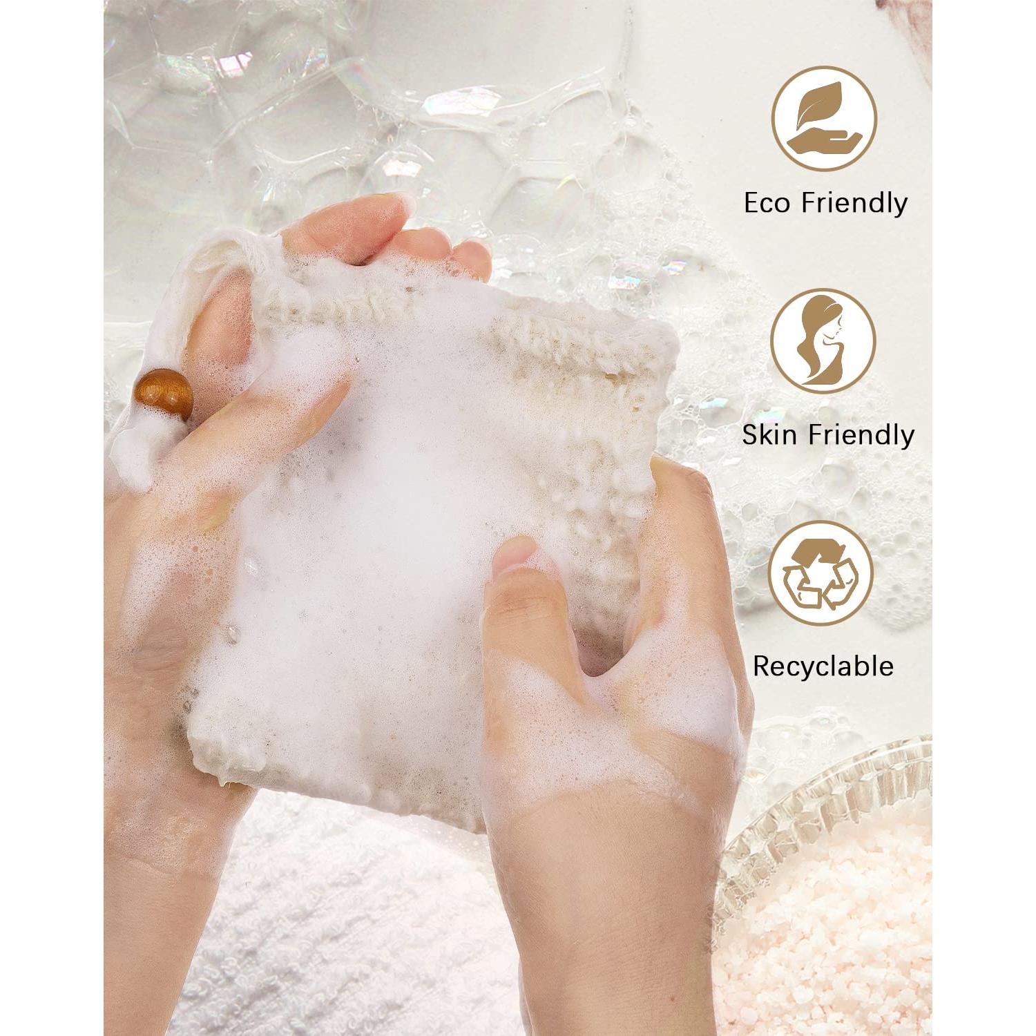 Bolsas de Jabón de Malla Exfoliantes Ycolama 8 Piezas 15x10cm