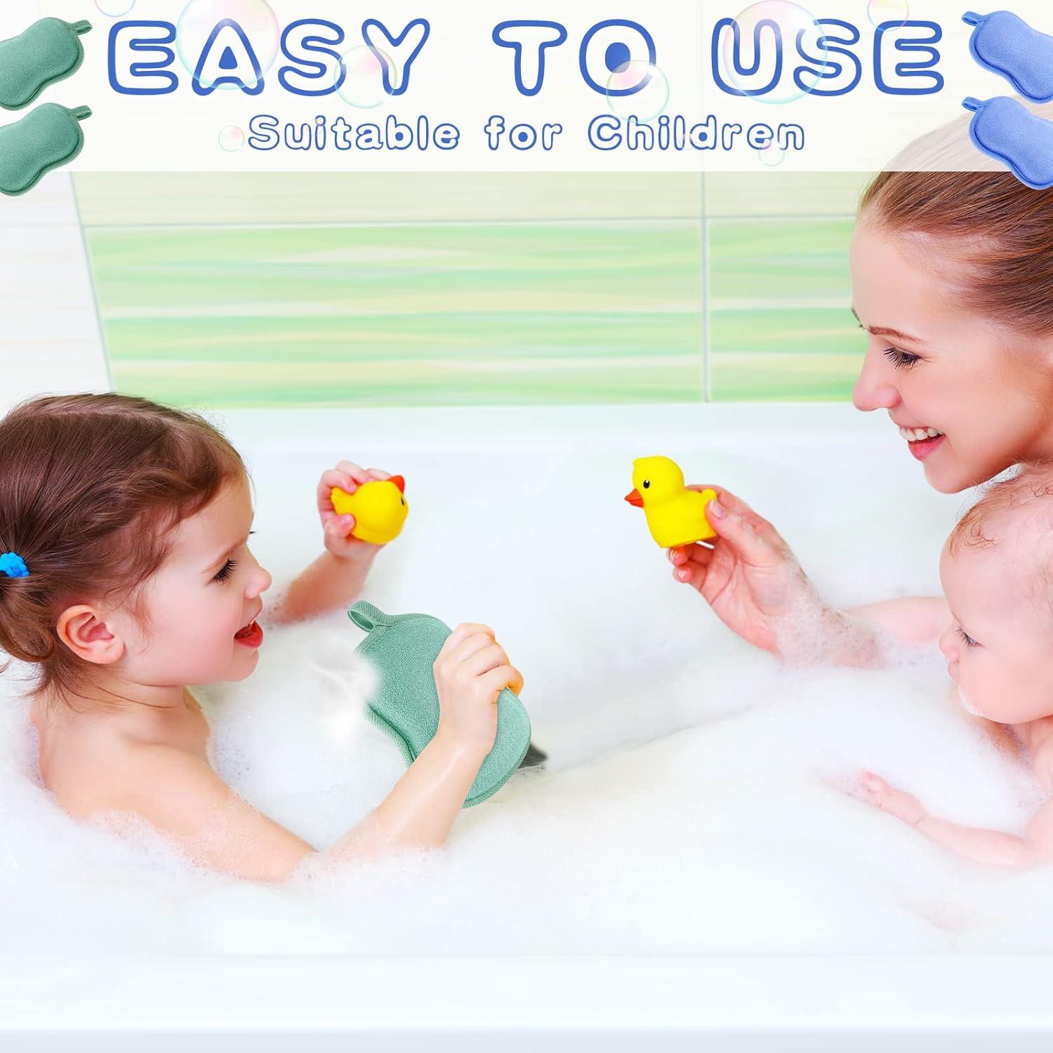 Esponjas de Baño para Bebés Tatuo 4 Piezas Algodón Suave