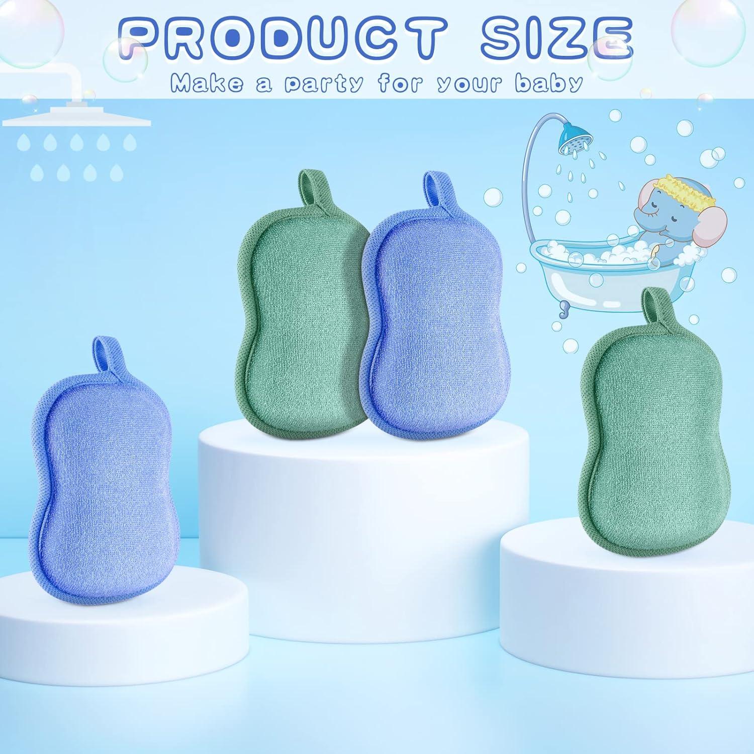 Esponjas de Baño para Bebés Tatuo 4 Piezas Algodón Suave