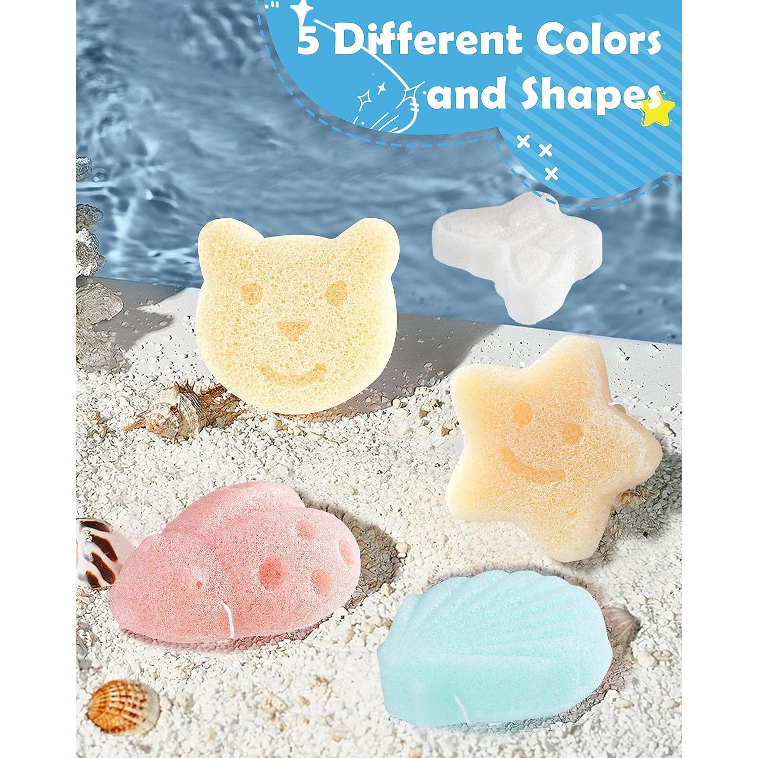 Esponjas de Baño Konjac para Bebés MoHern - 5 Piezas Suaves