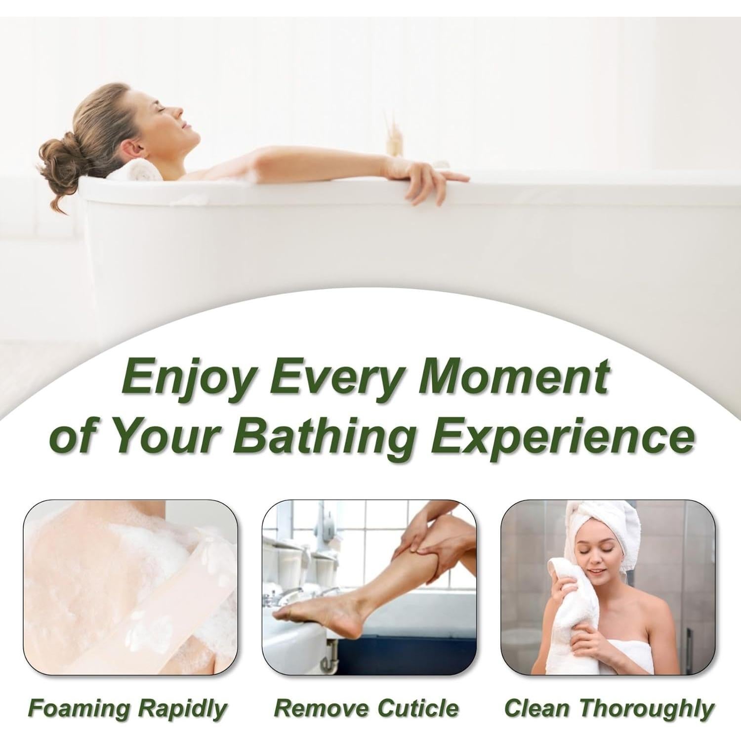 Esponja de Lufa Natural YUNKWONG 2 Piezas Exfoliante Ducha