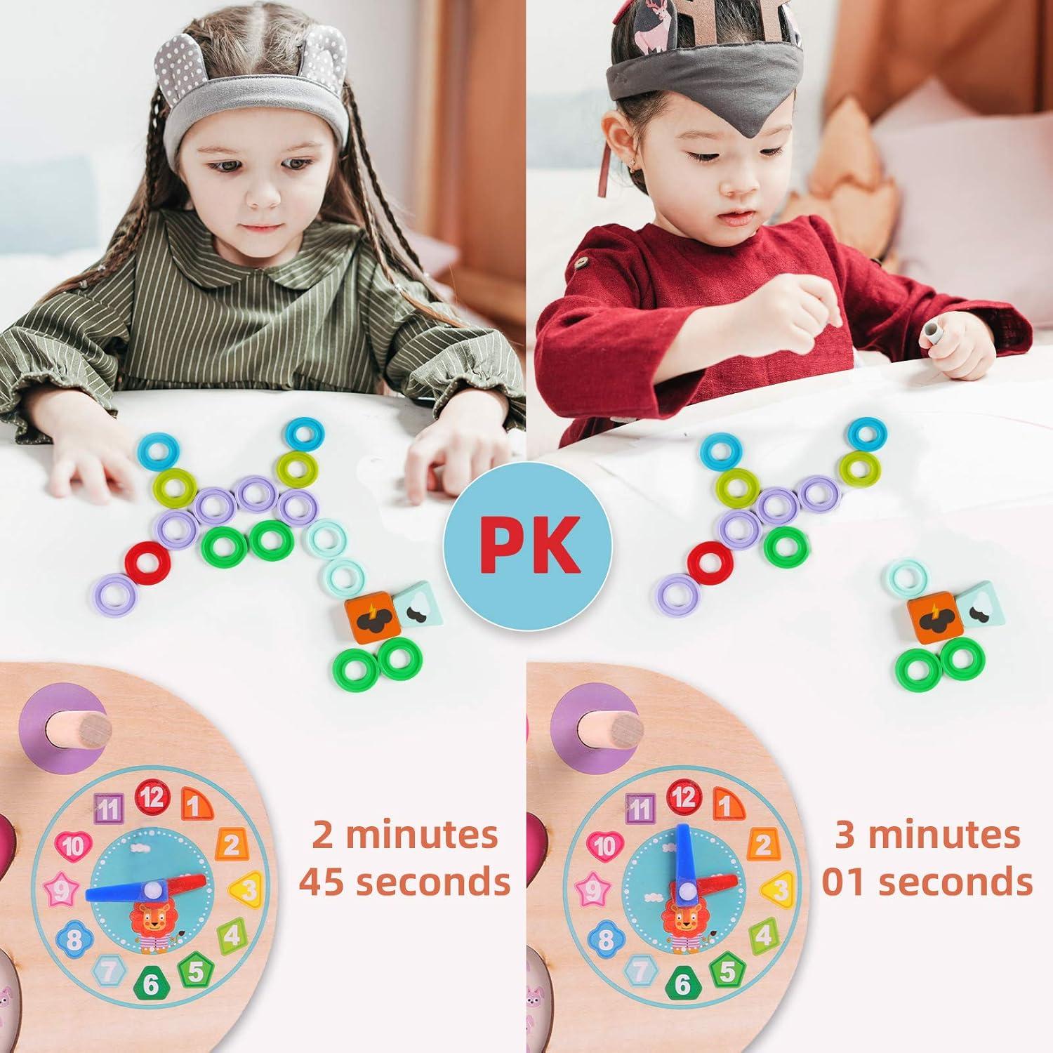 Juguete Educativo Montessori QZMTOY 4 en 1 para Niños 3-5 Años