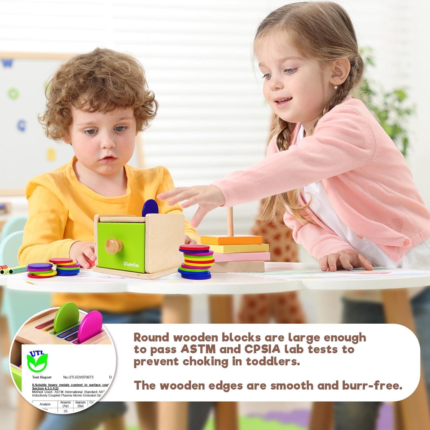 Juguete Montessori de Clasificación de Colores Richtim 12-36 meses