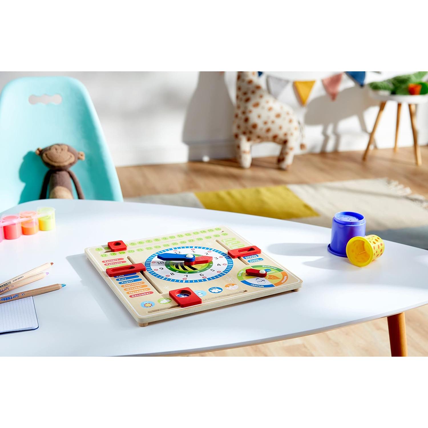 Tablero Educativo de Madera Small Foot 30x30 cm para Niños 3+