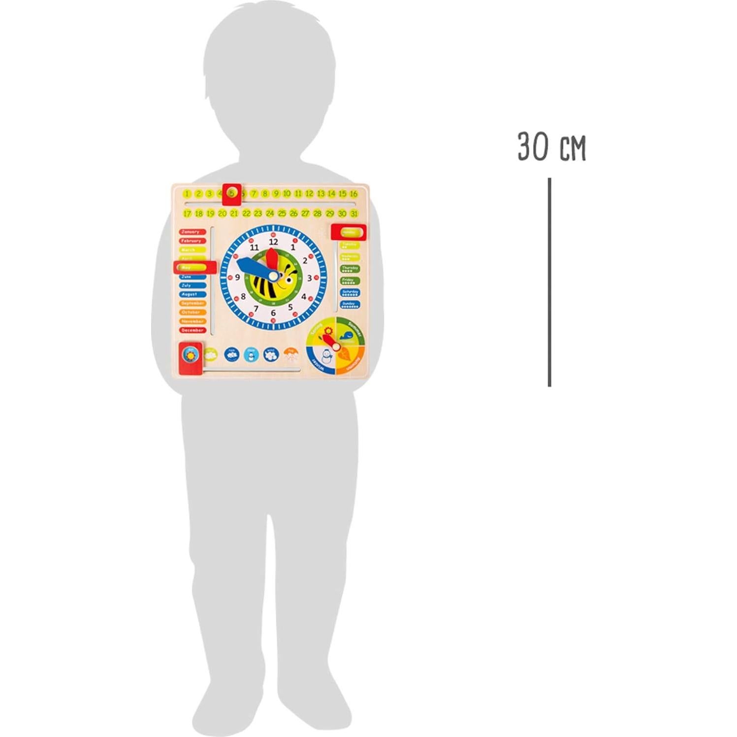 Tablero Educativo de Madera Small Foot 30x30 cm para Niños 3+