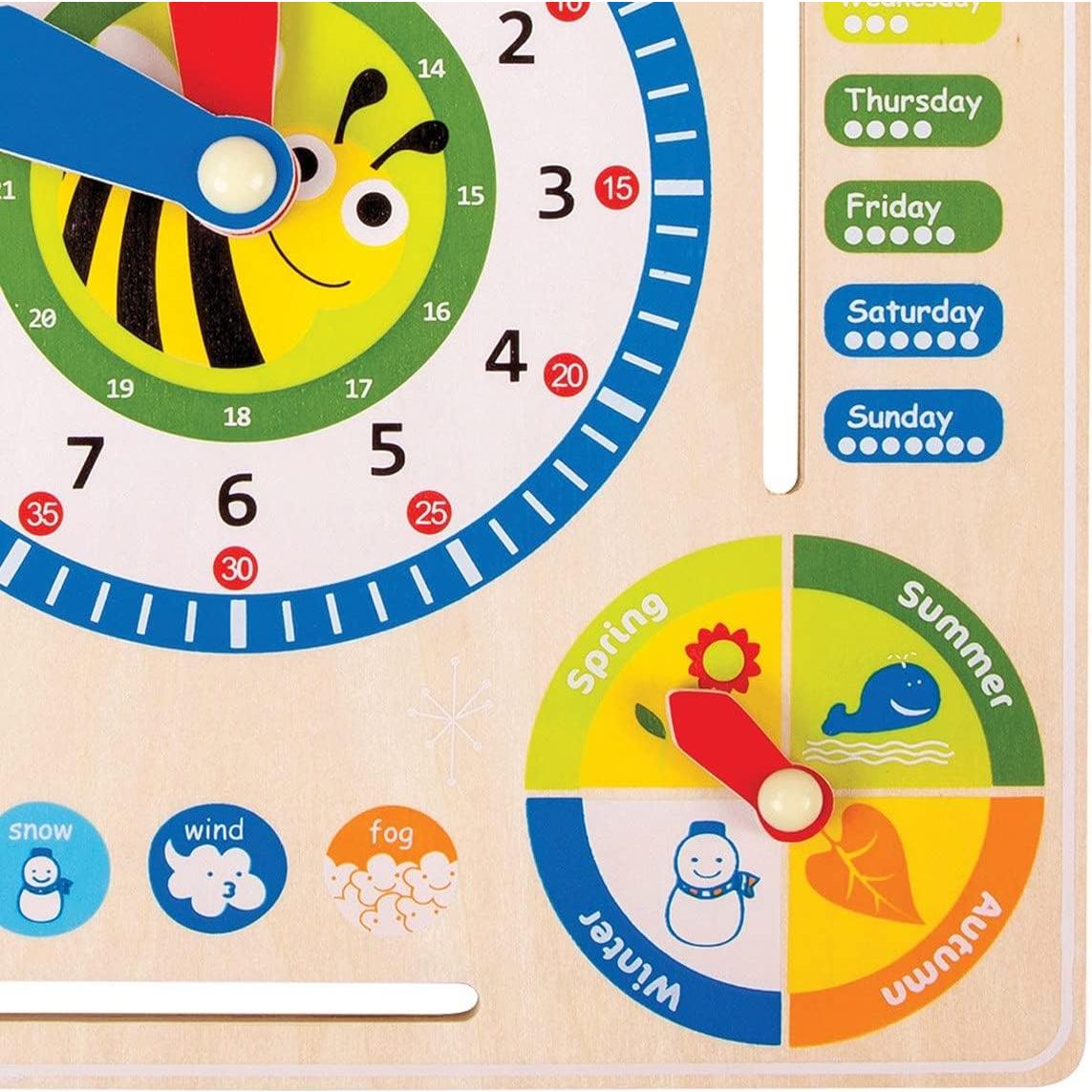 Tablero Educativo de Madera Small Foot 30x30 cm para Niños 3+