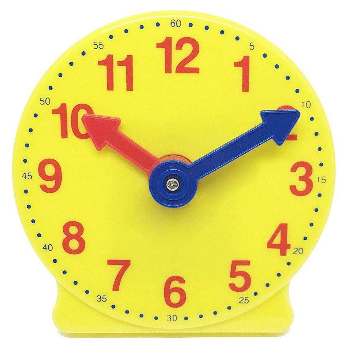 Reloj de Aprendizaje para Niños hand2mind - Amarillo 10.16 cm