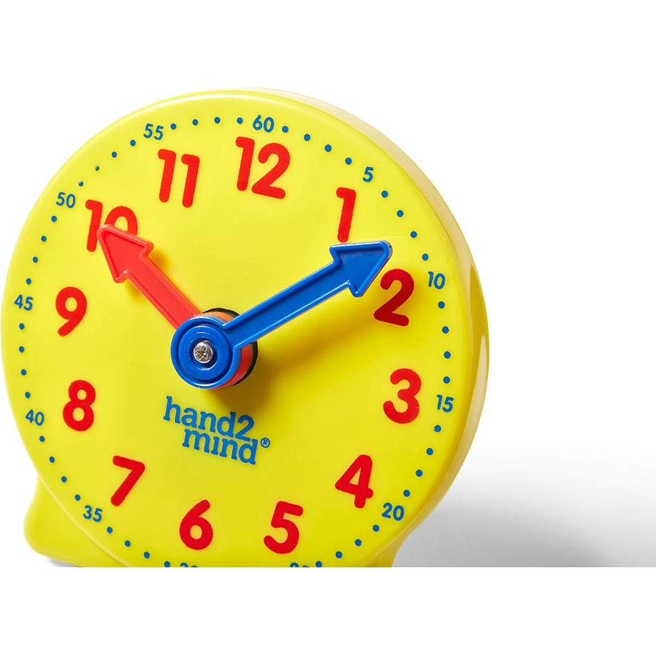Reloj de Aprendizaje para Niños hand2mind - Amarillo 10.16 cm