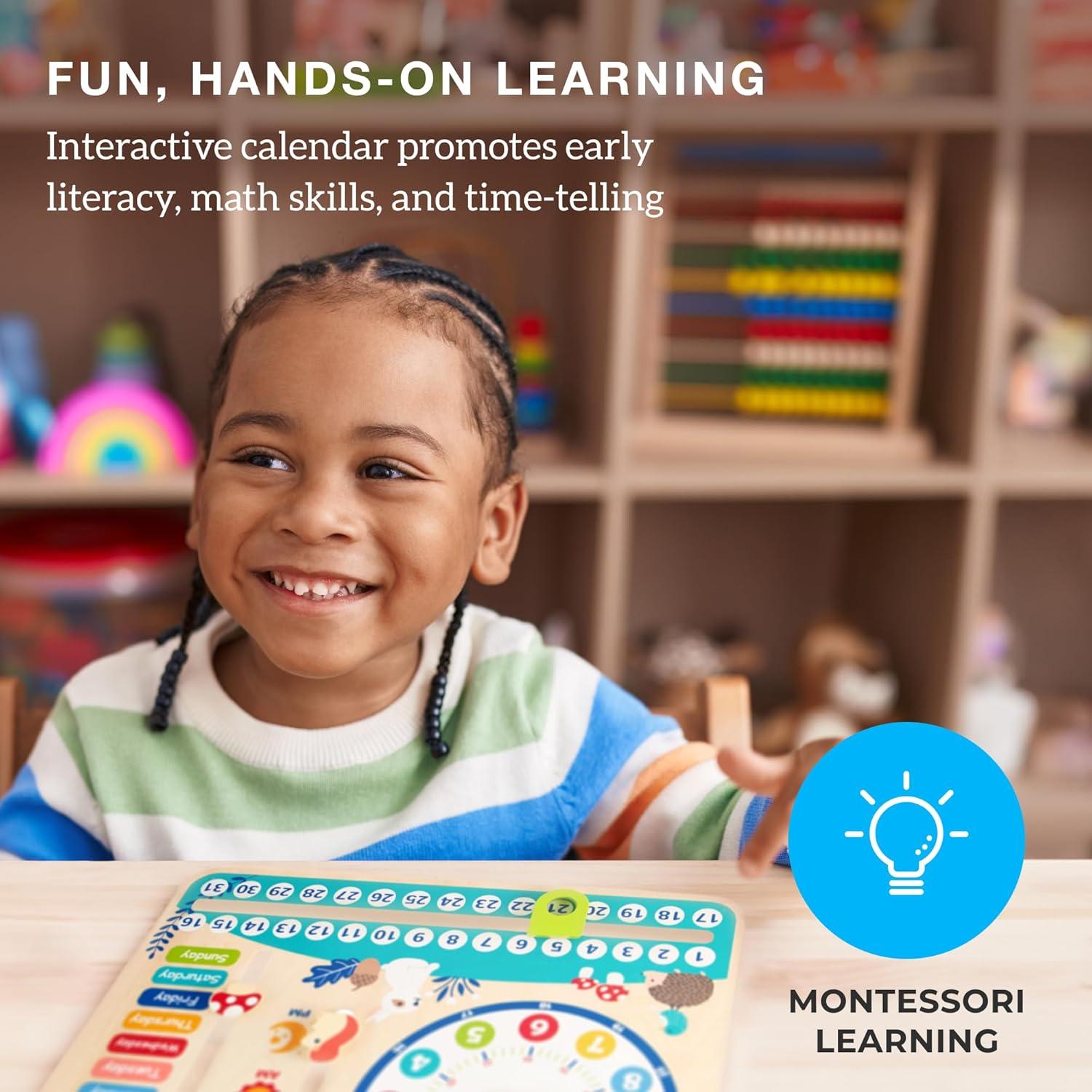 Calendario Montessori de Madera Generación de Imaginación 29x29cm