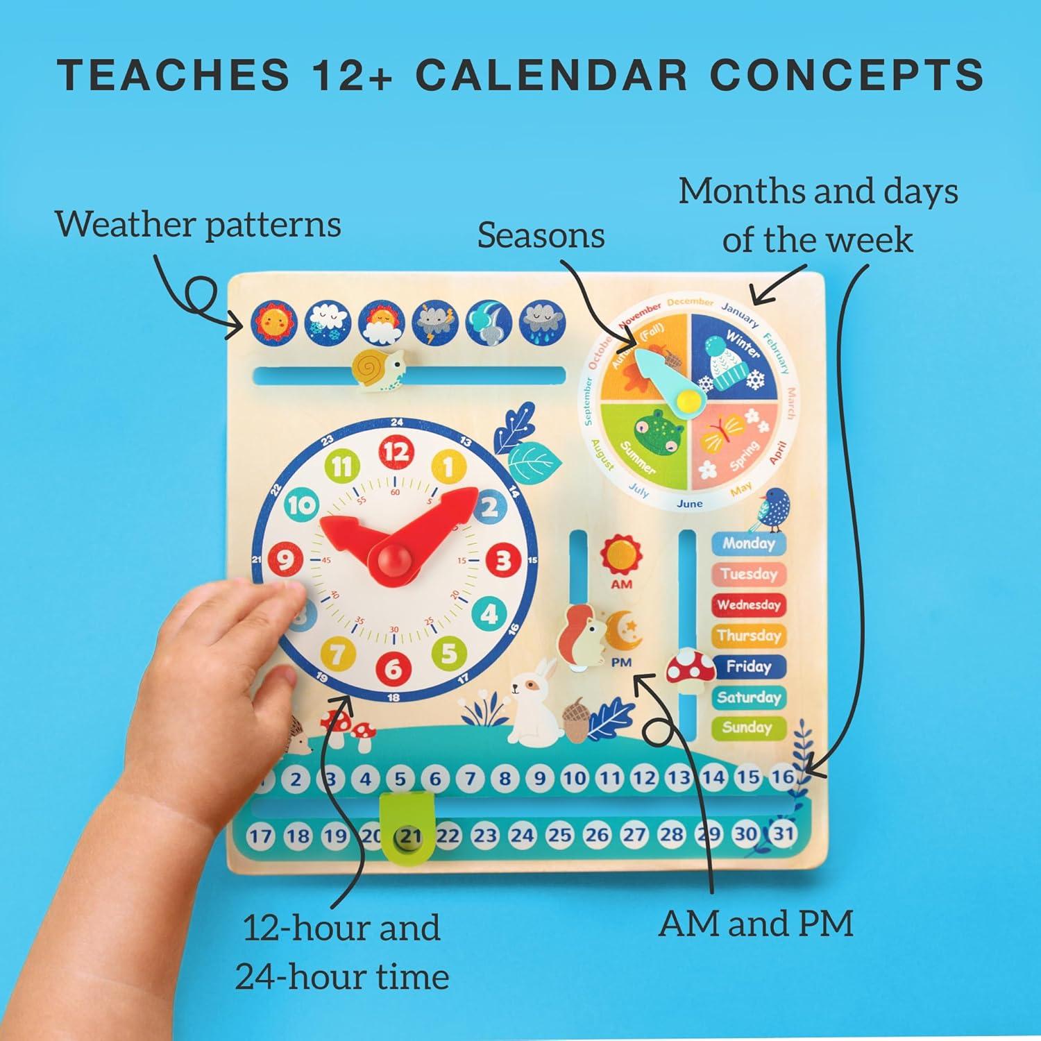 Calendario Montessori de Madera Generación de Imaginación 29x29cm