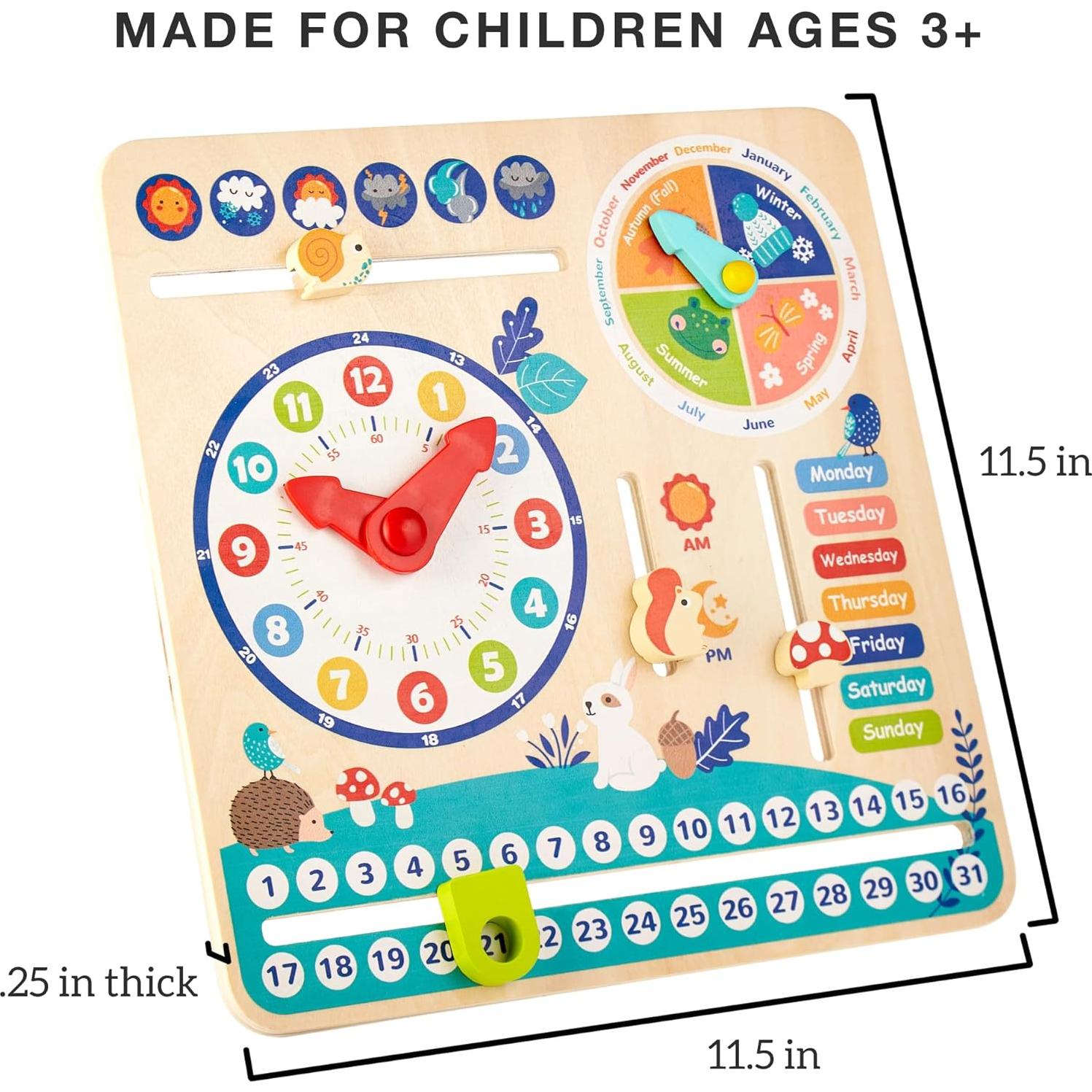 Calendario Montessori de Madera Generación de Imaginación 29x29cm