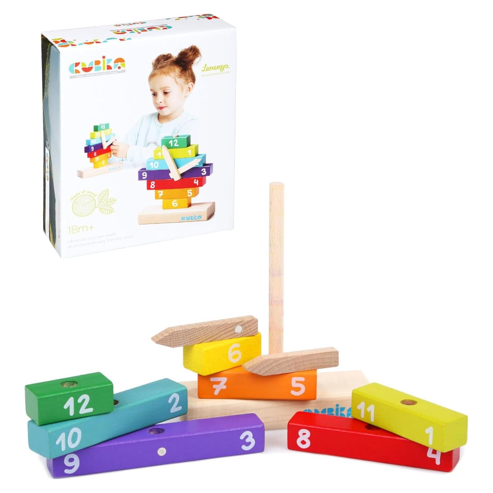 Kit de Reloj de Madera Montessori Wise ELK - Juguete Educativo