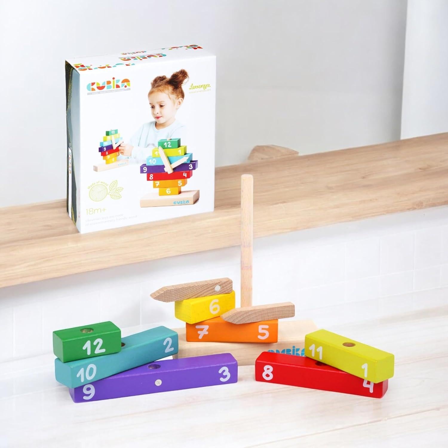 Kit de Reloj de Madera Montessori Wise ELK - Juguete Educativo