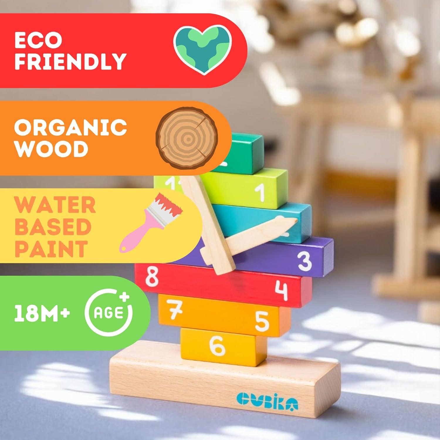 Kit de Reloj de Madera Montessori Wise ELK - Juguete Educativo