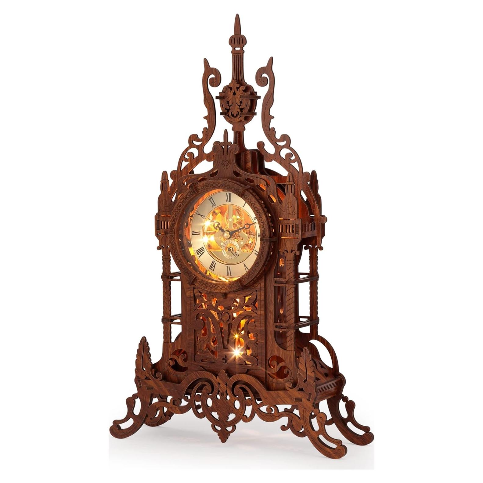 Reloj Torre 3D LED Funpola - Kit DIY de Madera Premium