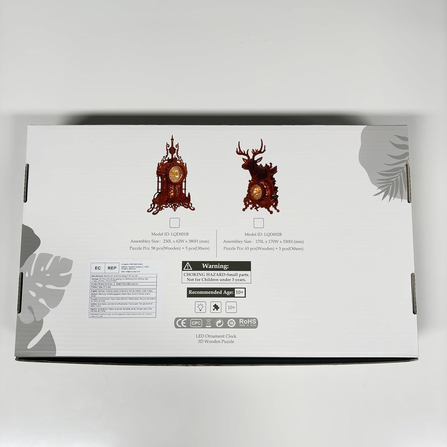 Reloj Torre 3D LED Funpola - Kit DIY de Madera Premium