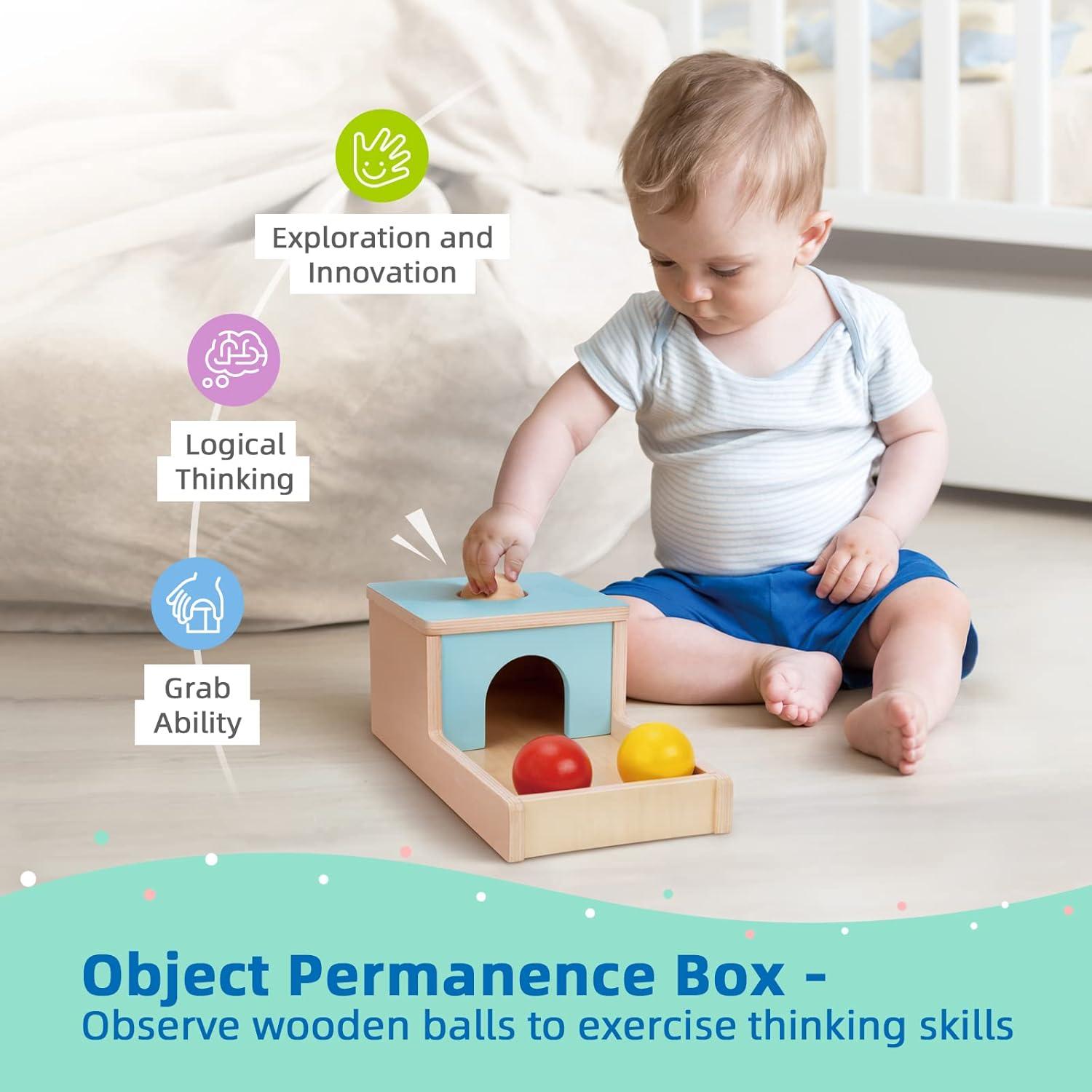 Set Educativo Montessori TOOKYLAND 7-12 Meses Juguetes de Madera