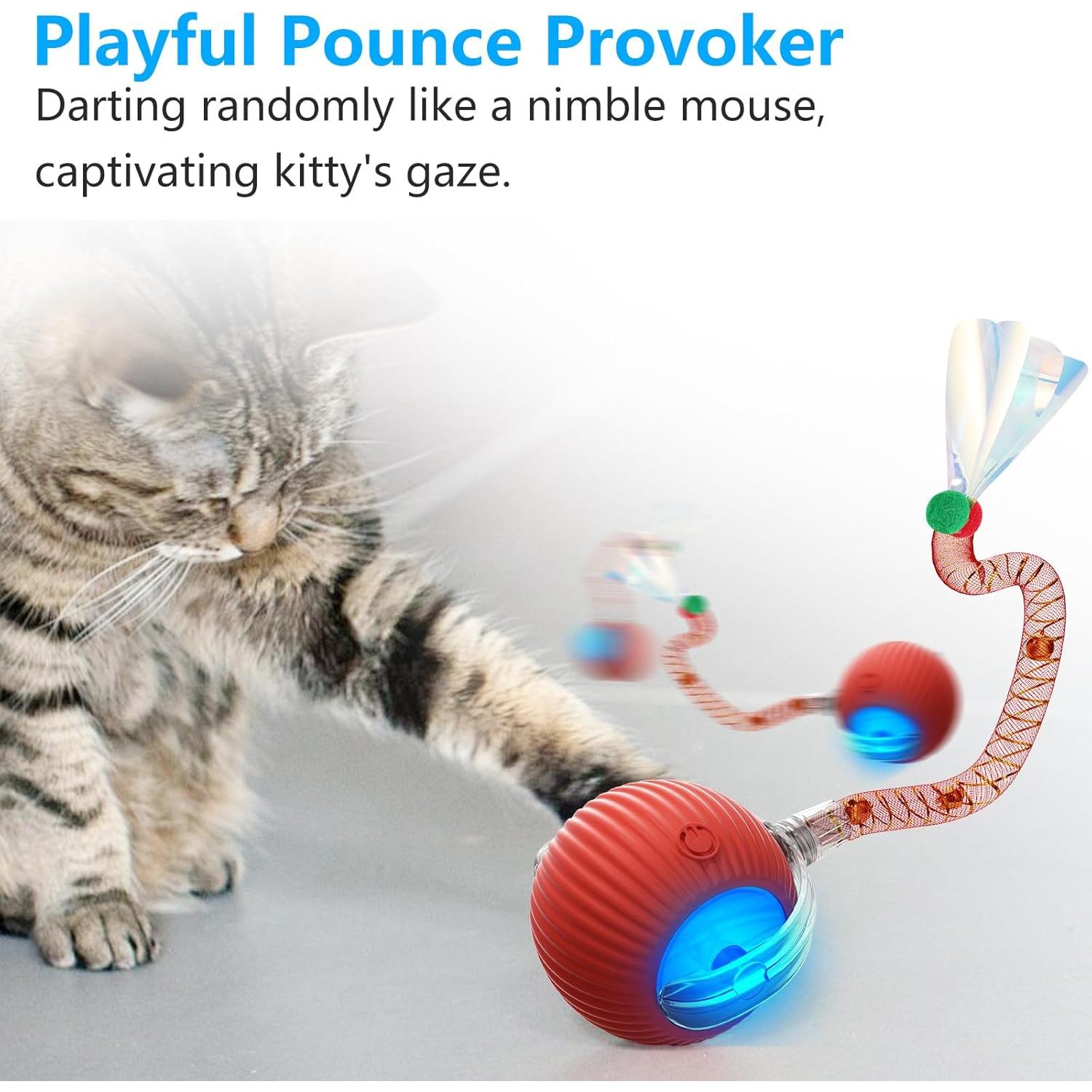 Juguete Interactivo para Gatos LORDTEC 2025 con Cola Elástica