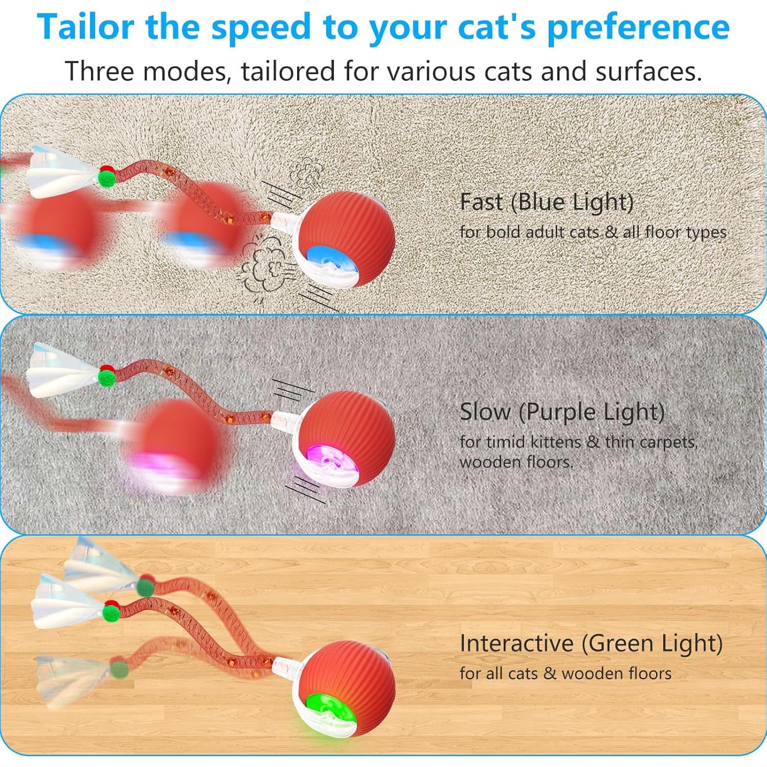 Juguete Interactivo para Gatos LORDTEC 2025 con Cola Elástica