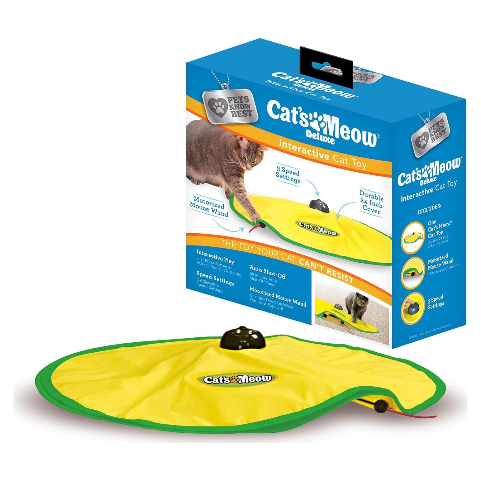 Juguete Interactivo para Gatos El Gato Maullador - Varita Motorizada