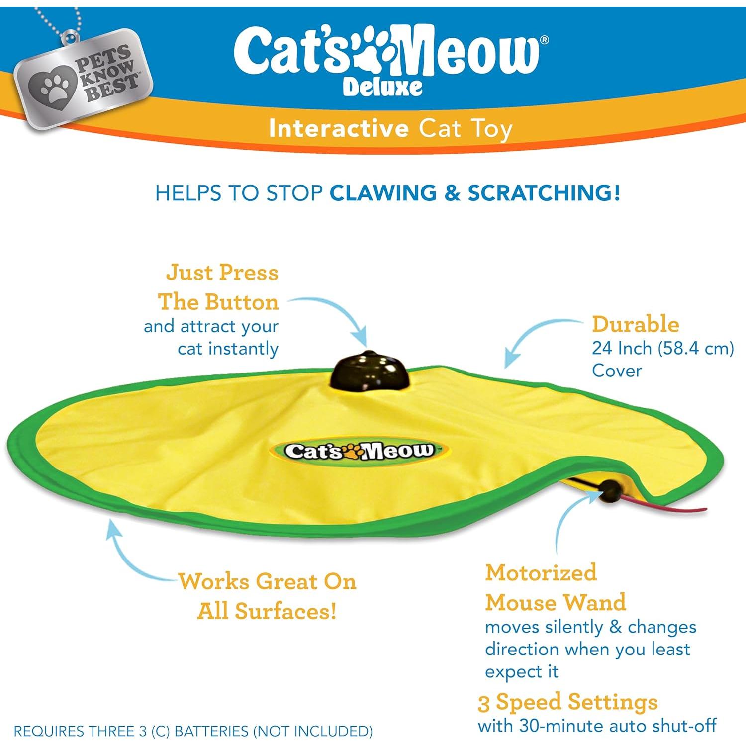 Juguete Interactivo para Gatos El Gato Maullador - Varita Motorizada