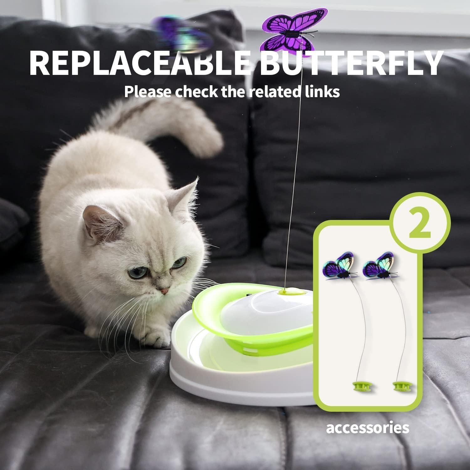 Juguete Interactivo para Gatos Todo Por Patas 2 en 1 Mariposa