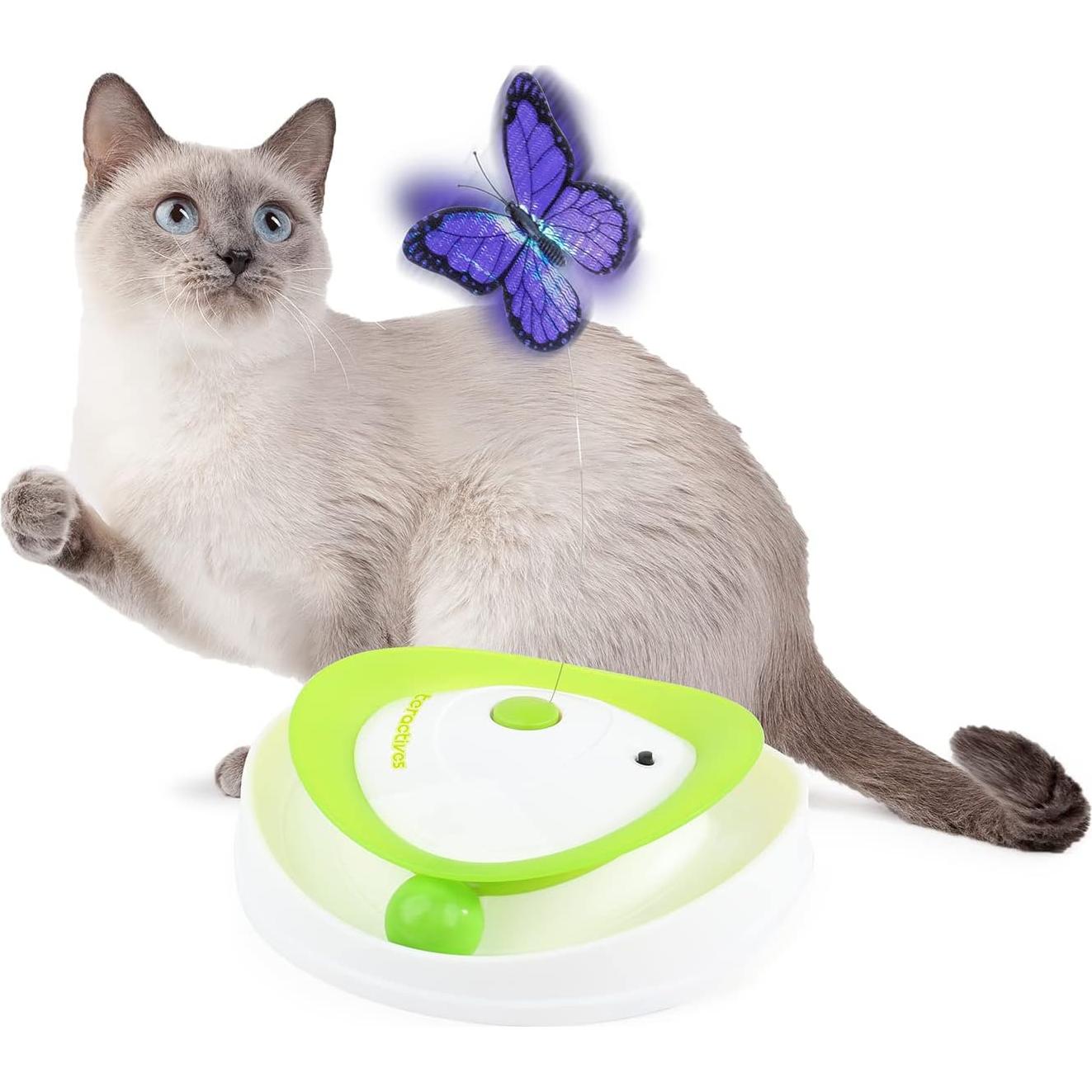 Juguete Interactivo para Gatos Todo Por Patas 2 en 1 Mariposa