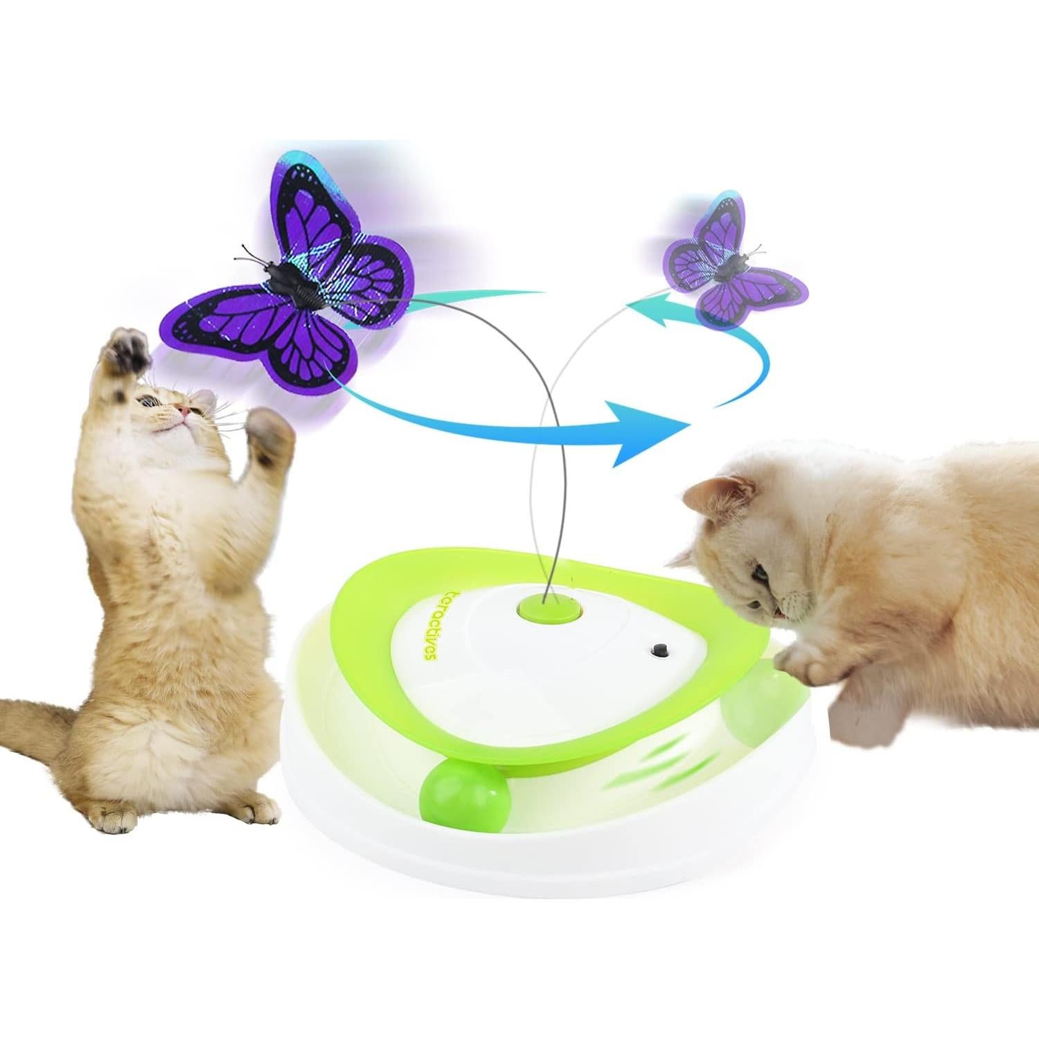 Juguete Interactivo para Gatos Todo Por Patas 2 en 1 Mariposa