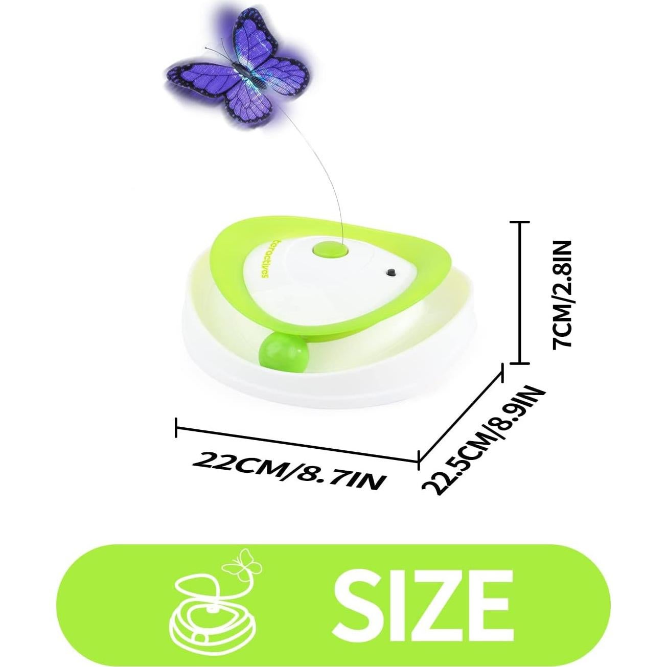 Juguete Interactivo para Gatos Todo Por Patas 2 en 1 Mariposa