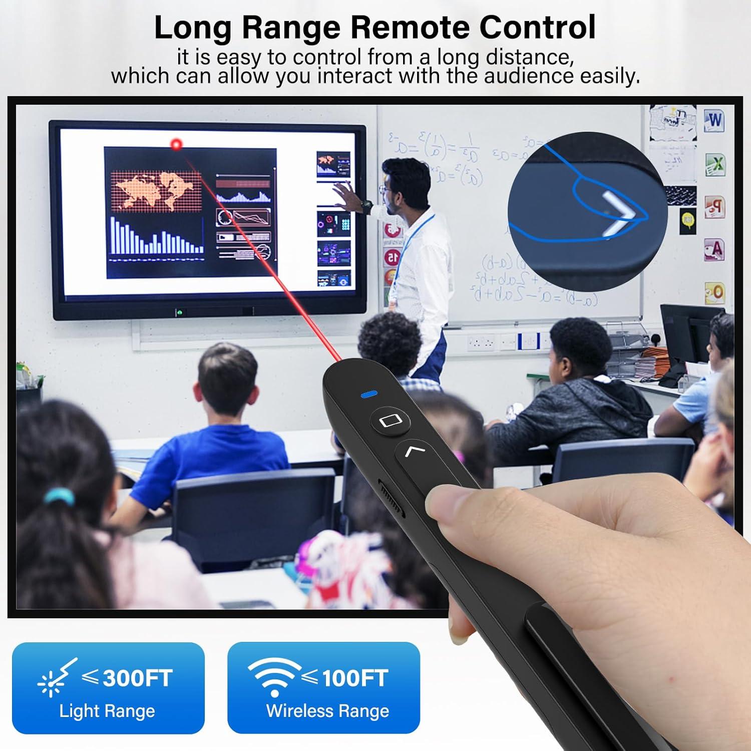 Control Remoto Presentador Inalámbrico USB Quro RLP2001