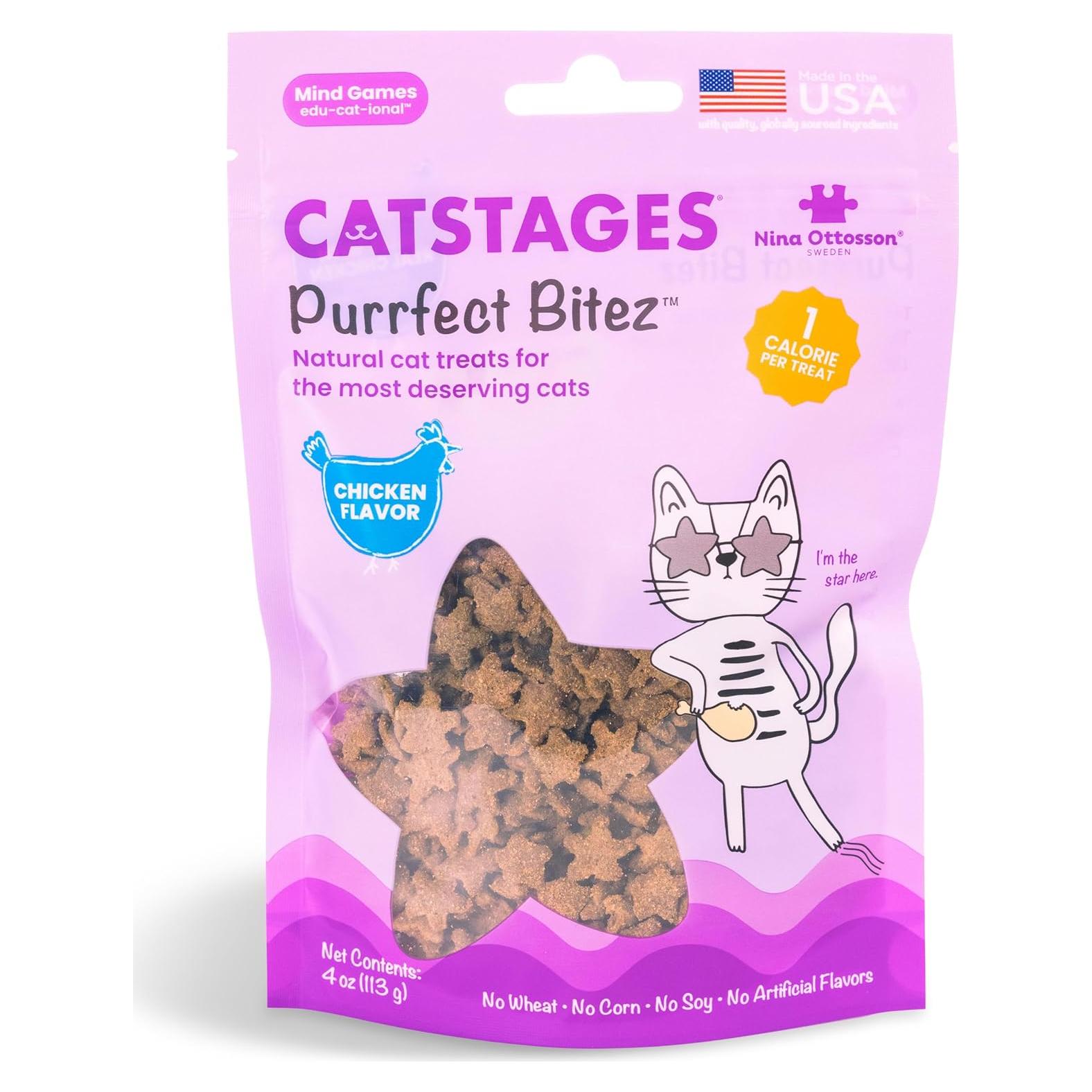 Galletas Naturales para Gatos Catstages Purrfect Bitez 113g Pollo