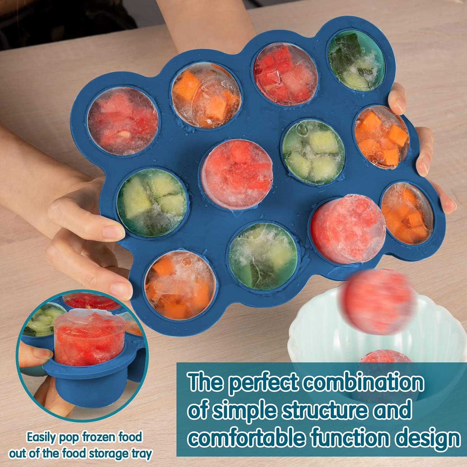 Contenedor de Almacenamiento para Bebés HIWOOD 12x44ml Silicona