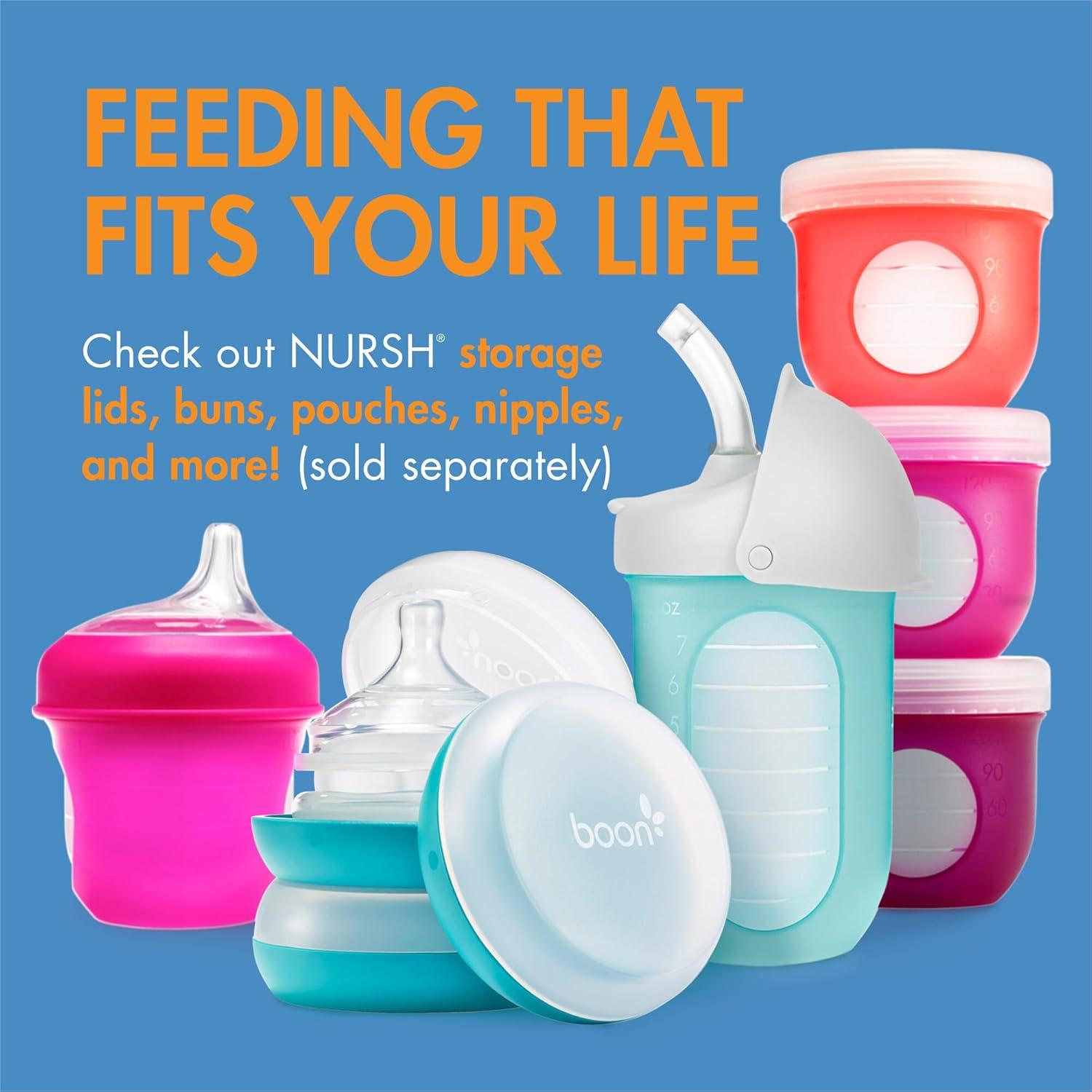 Boon Nursh Botellas Anticólicos de Silicona - 3 Unidades 113g