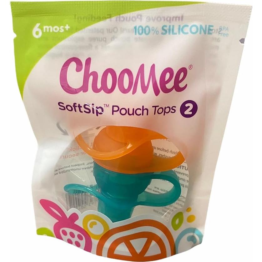 Tapa de Bolsa de Comida ChooMee SoftSip 100% Silicona 2 Unidades