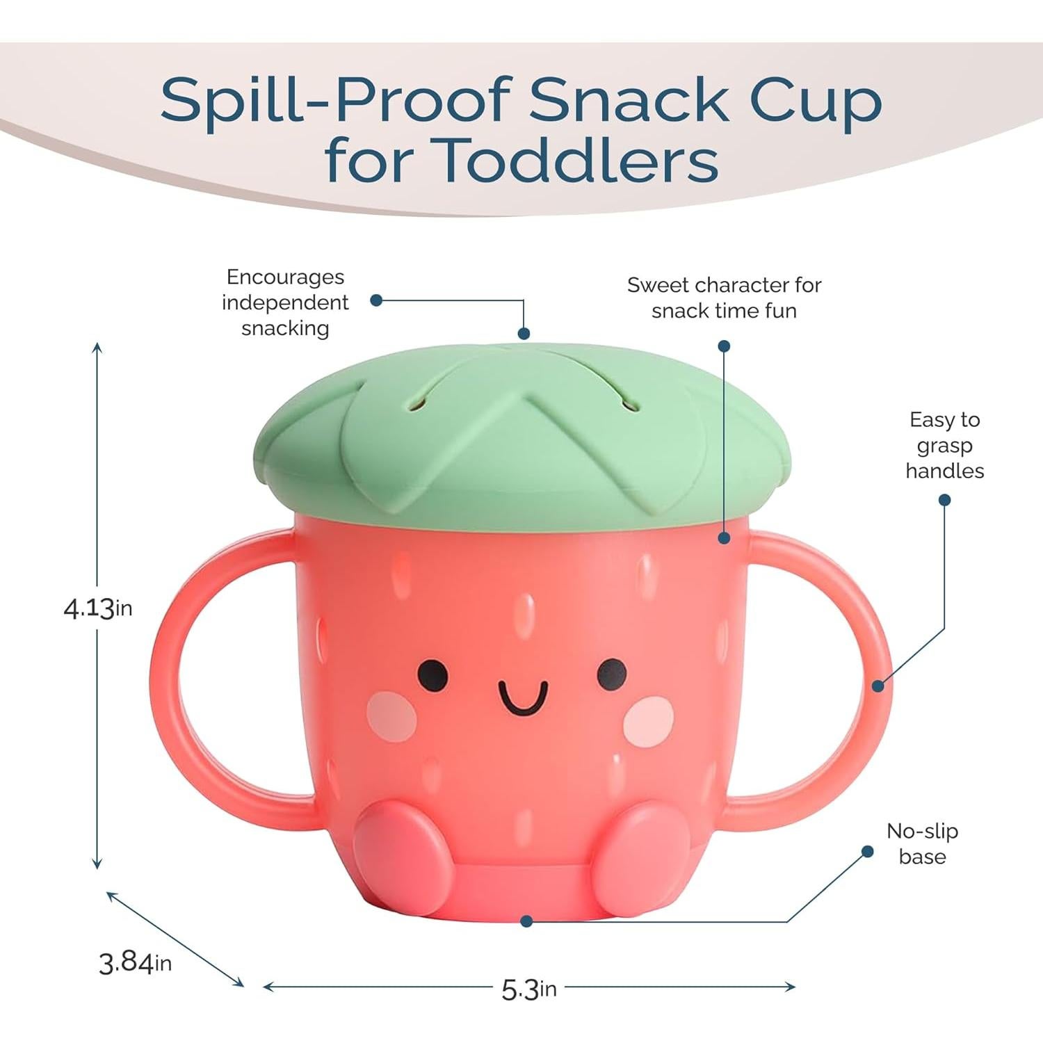 Taza de Snack Itzy Ritzy Fresa a Prueba de Derrames 0.12kg