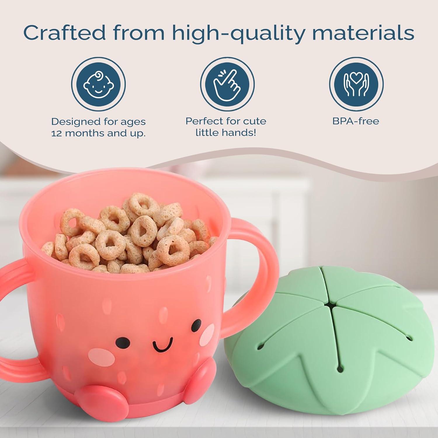 Taza de Snack Itzy Ritzy Fresa a Prueba de Derrames 0.12kg