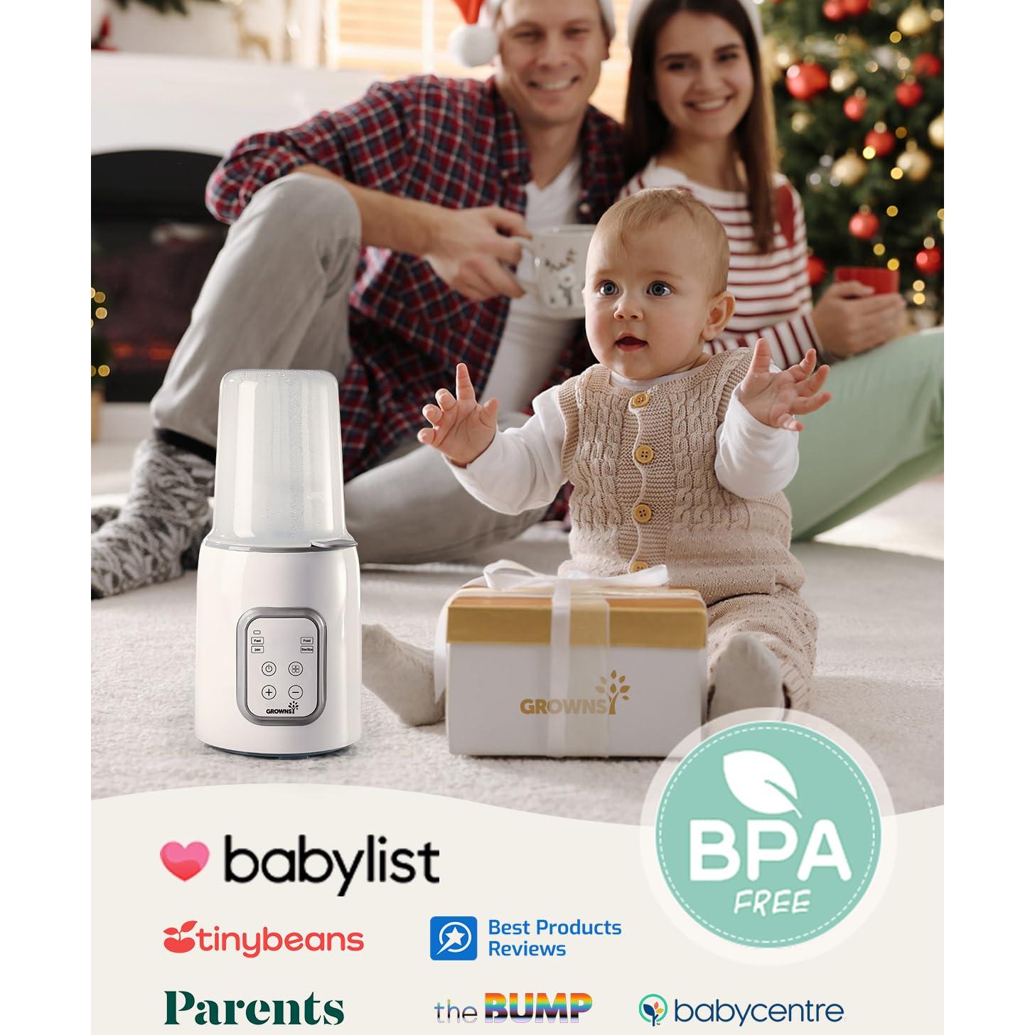 Calentador de Botellas GROWNSY 8-en-1 Rápido para Bebés