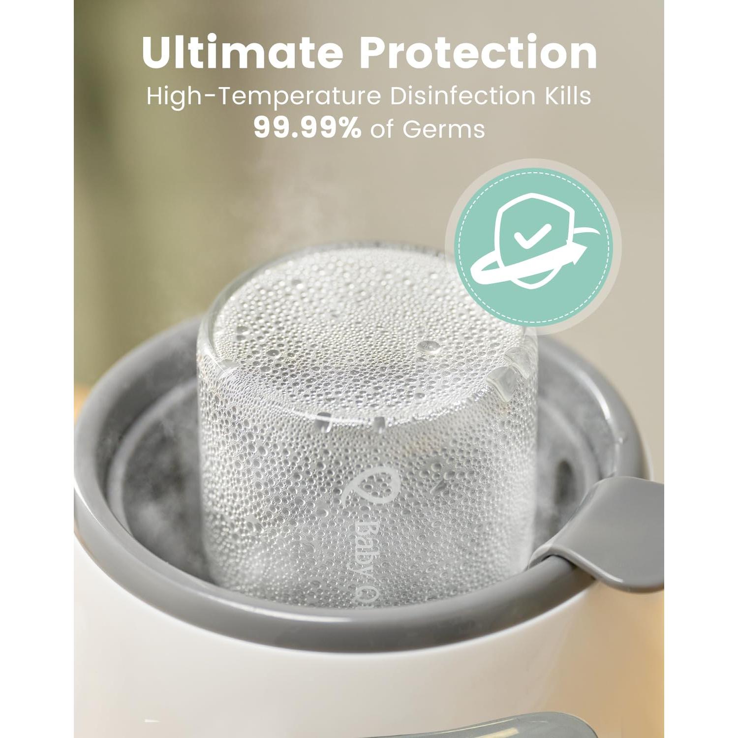 Calentador de Botellas GROWNSY 8-en-1 Rápido para Bebés