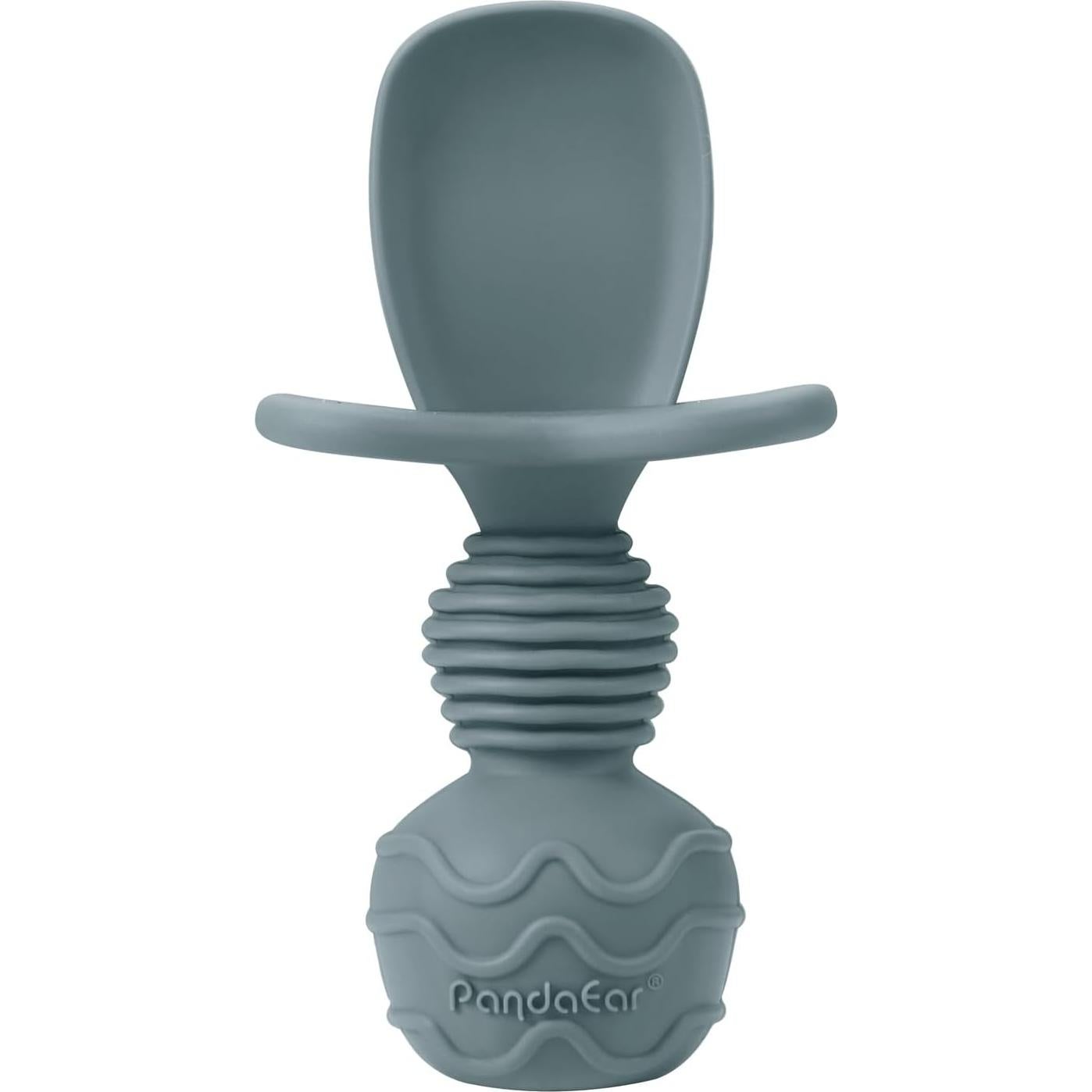 Cucharas de Silicona PandaEar 6 Piezas para Bebés 6-12 Meses