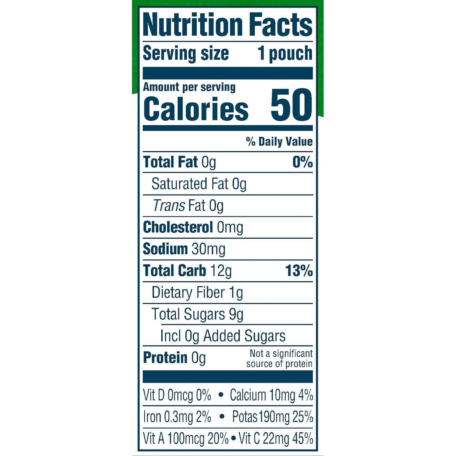 Pouches de Comida para Bebés Orgánica Gerber 2da Comida Zanahoria Manzana Mango 12x99g