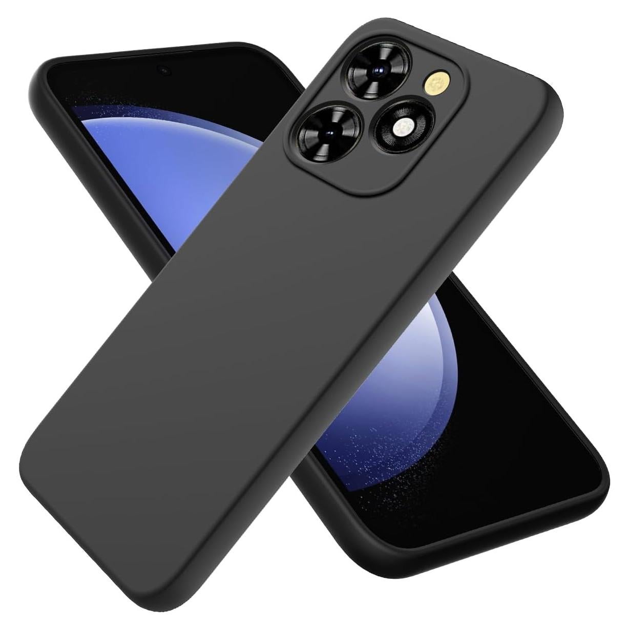 Funda de Gel Tuxiwei para Tecno Spark 20 Pro - Negra, Anti-Rasguños