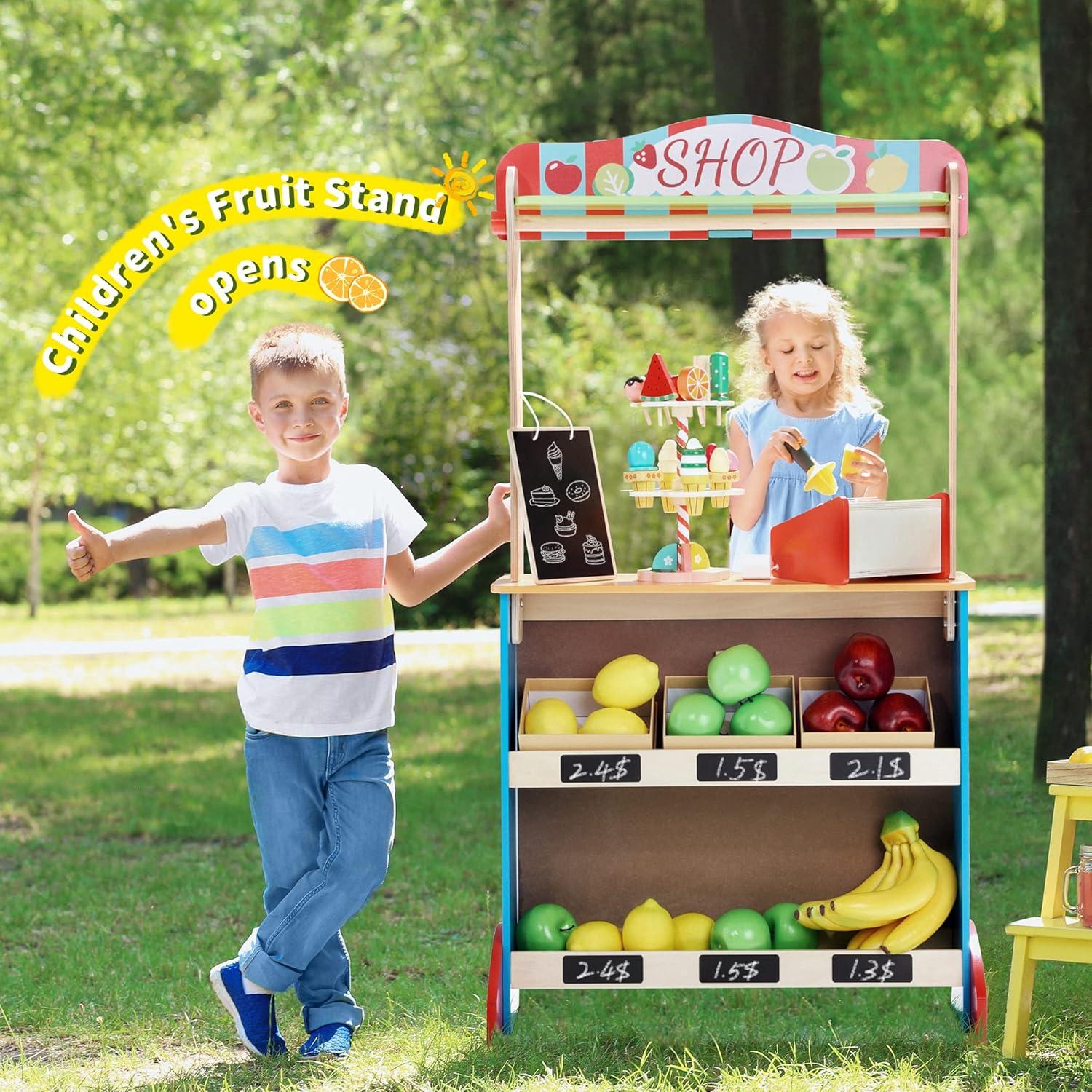 Teatro de Marionetas de Madera Deluxe con Cortinas y 6 Marionetas