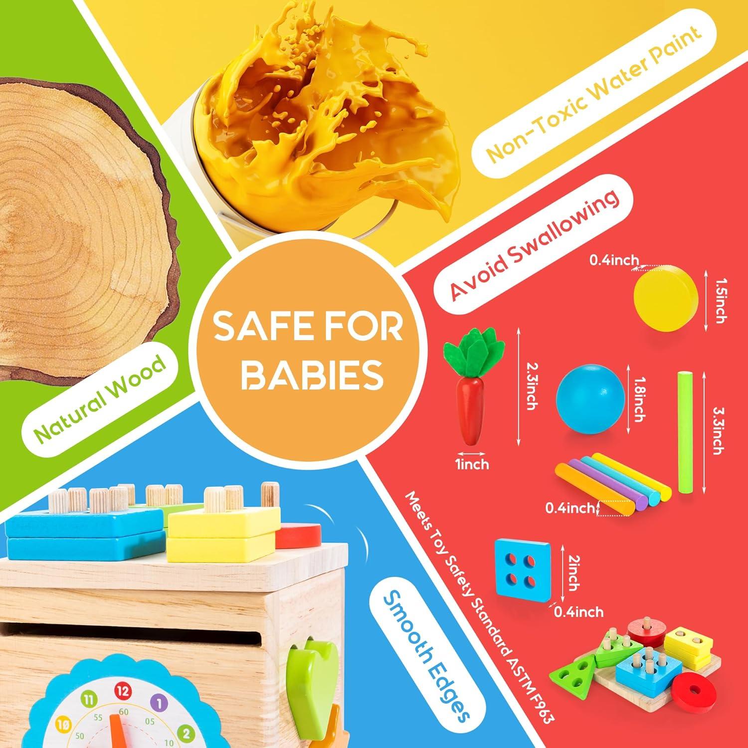 Juguetes Montessori de Madera 8-en-1 ShenZhen MaxLink