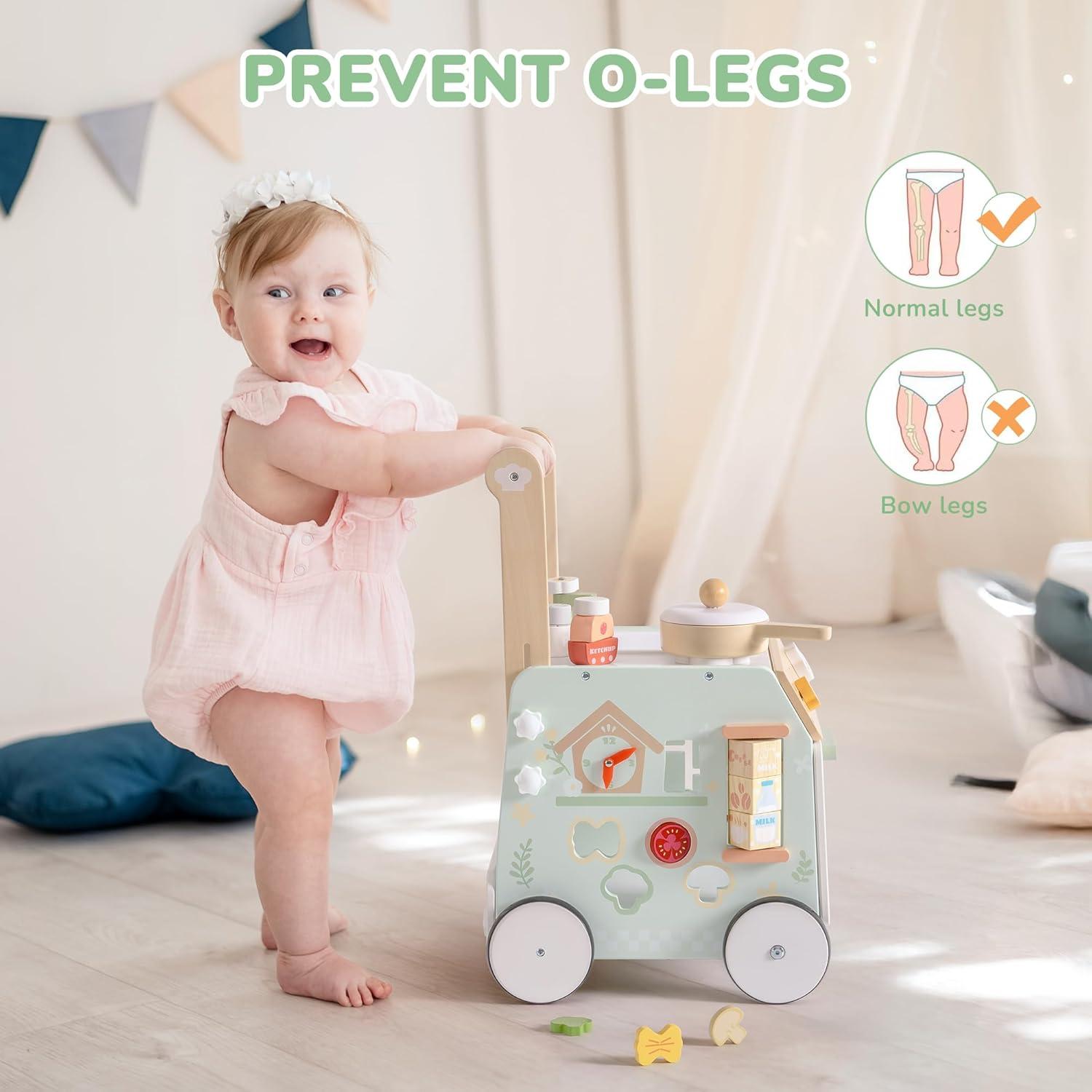 Andador para Bebés ROBOTIME con Actividades, Ajustable, 10+ Meses