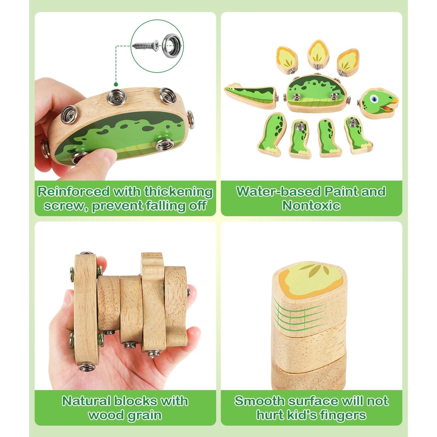 Juguete de Construcción de Dinosaurios GLEEHAPY - 30 Piezas