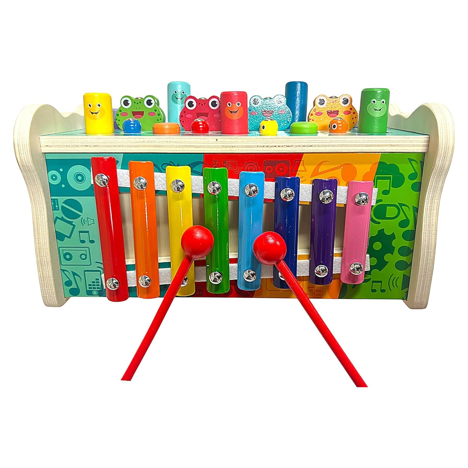 Juguete Montessori 6 en 1 JZ Planet - Martillo y Xilófono