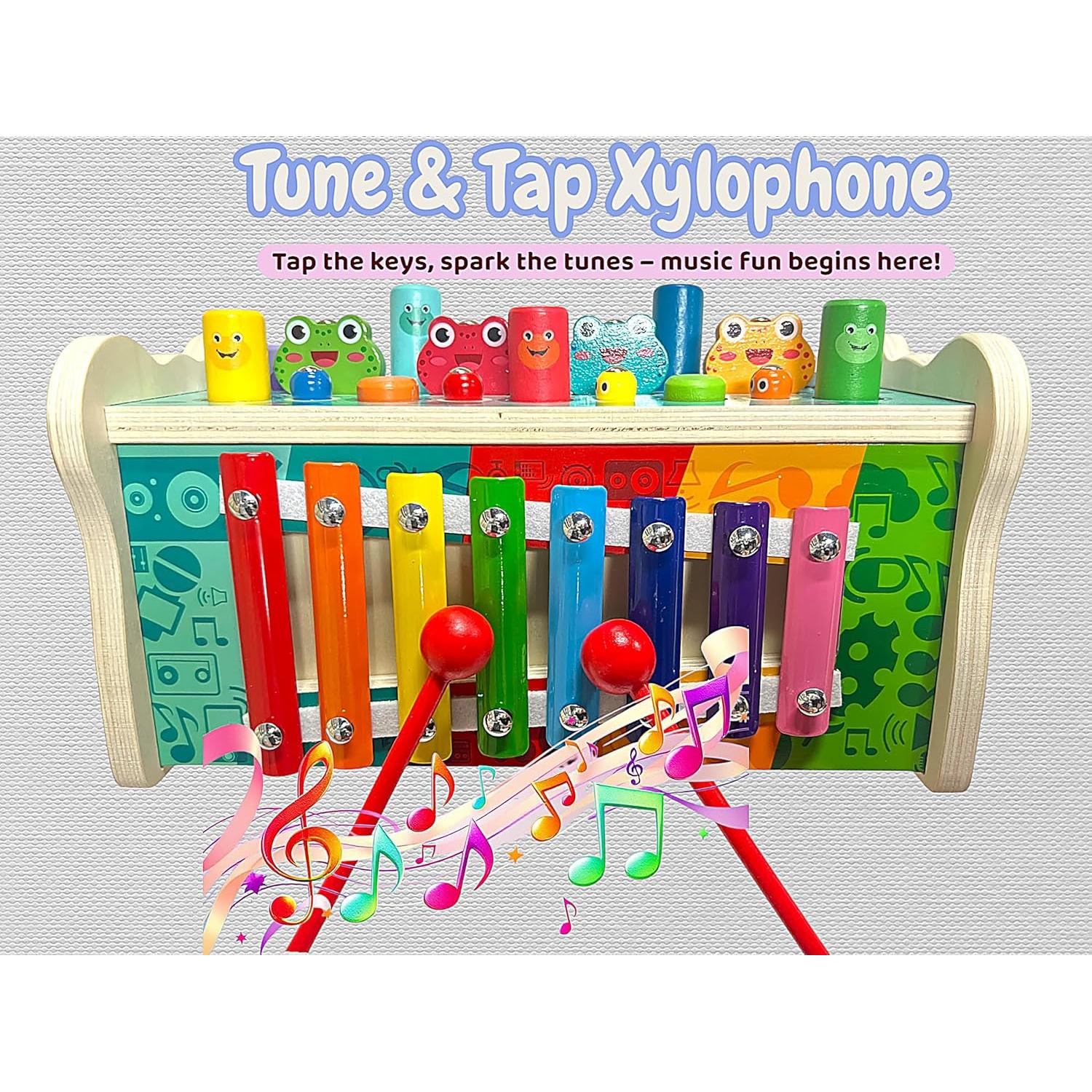 Juguete Montessori 6 en 1 JZ Planet - Martillo y Xilófono