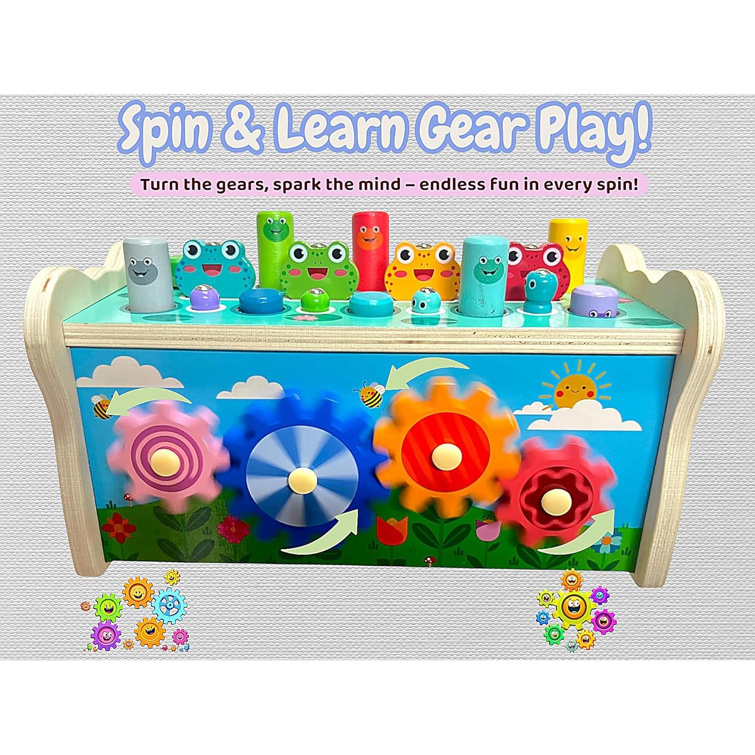 Juguete Montessori 6 en 1 JZ Planet - Martillo y Xilófono