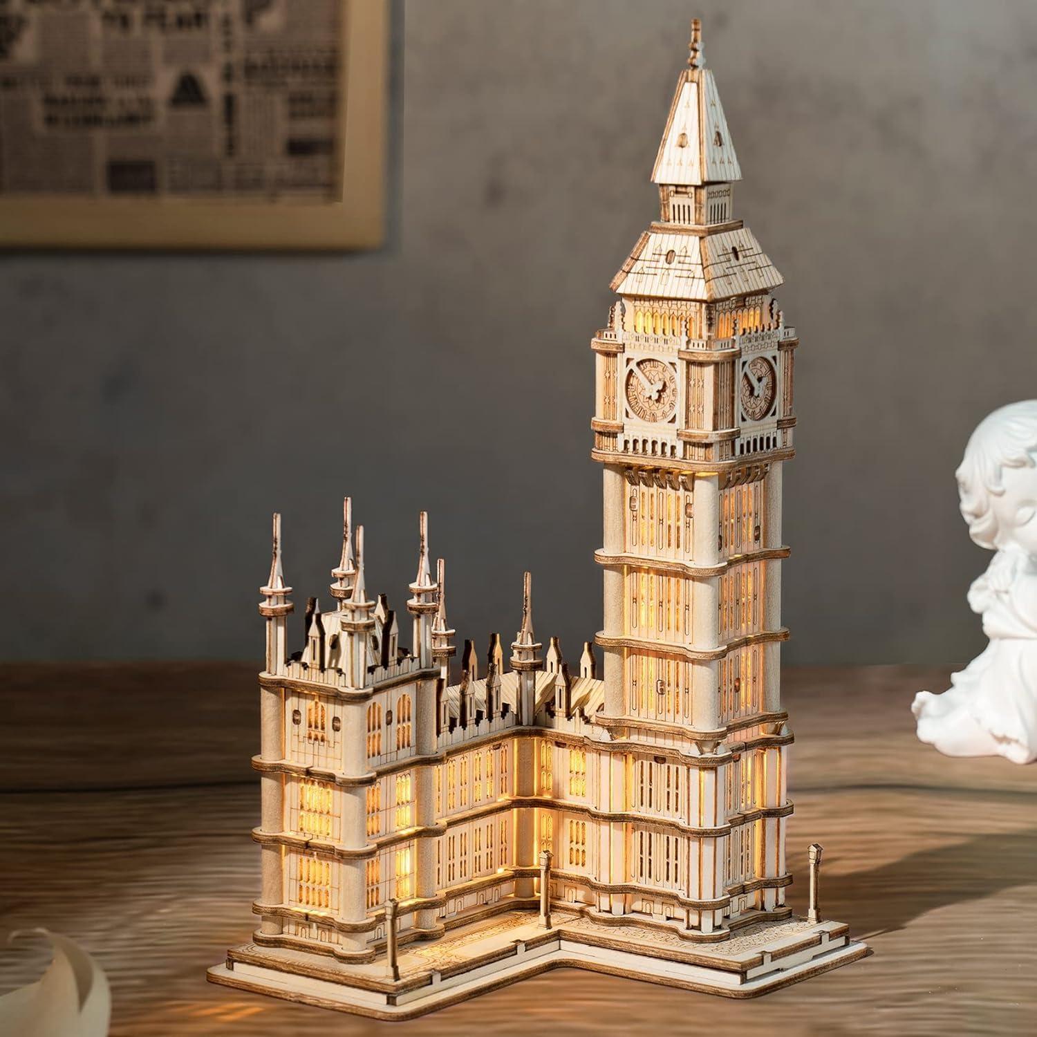 Rolife Kit de Modelo 3D Big Ben de Madera para Adultos